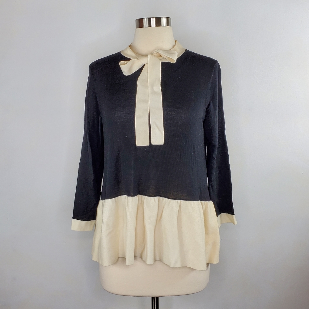 KATE SPADE Black Wool Sweater M EUC